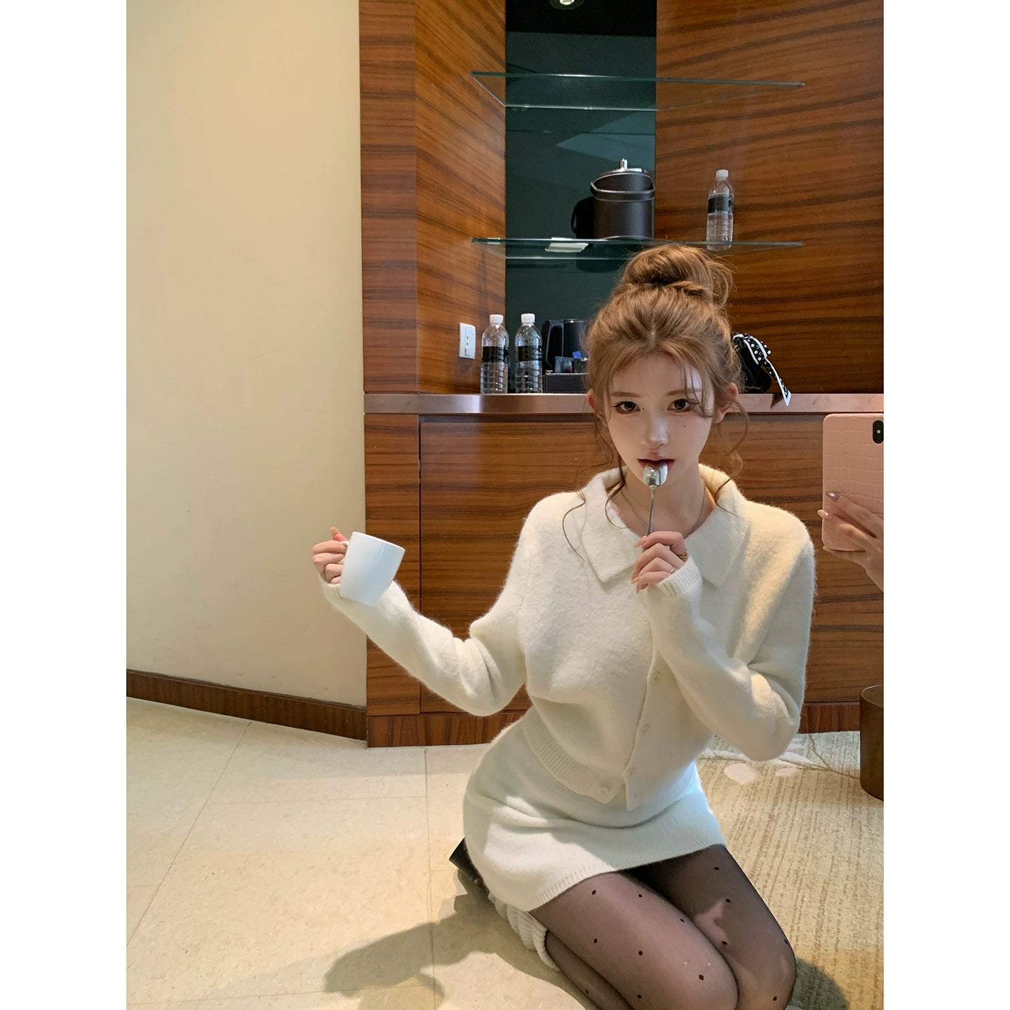 フェザータッチカーディガンセットアップ