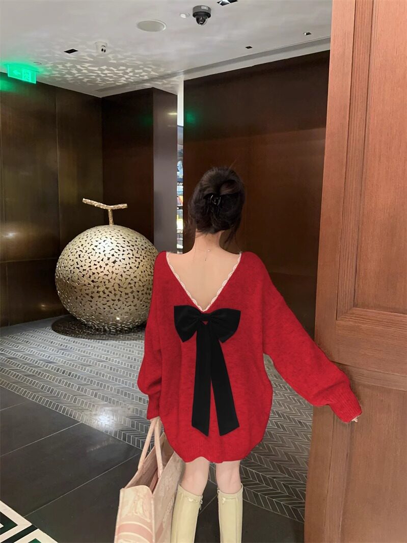 レディバックスタイルニット