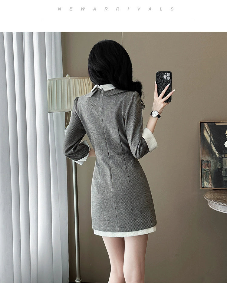 クラシックダブルボタンワンピース