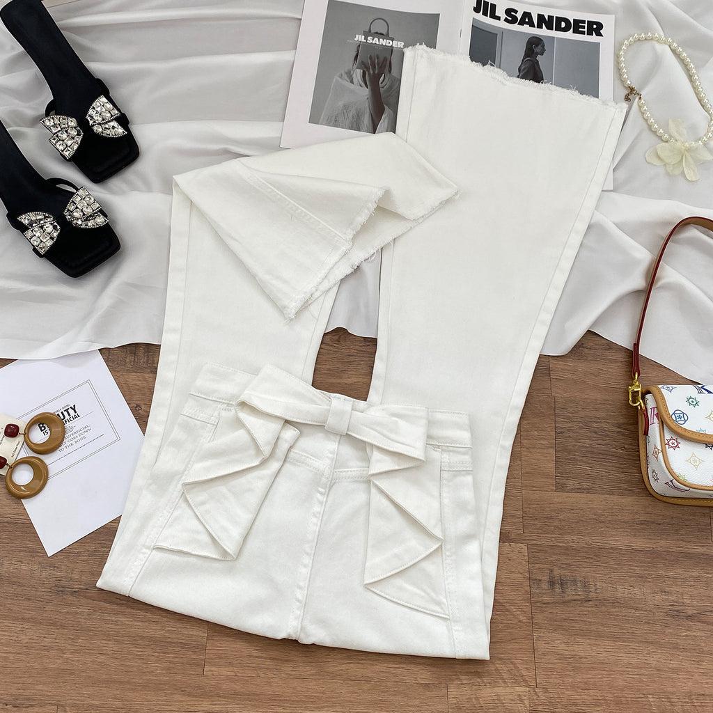 ライトリボンカットジーンズ