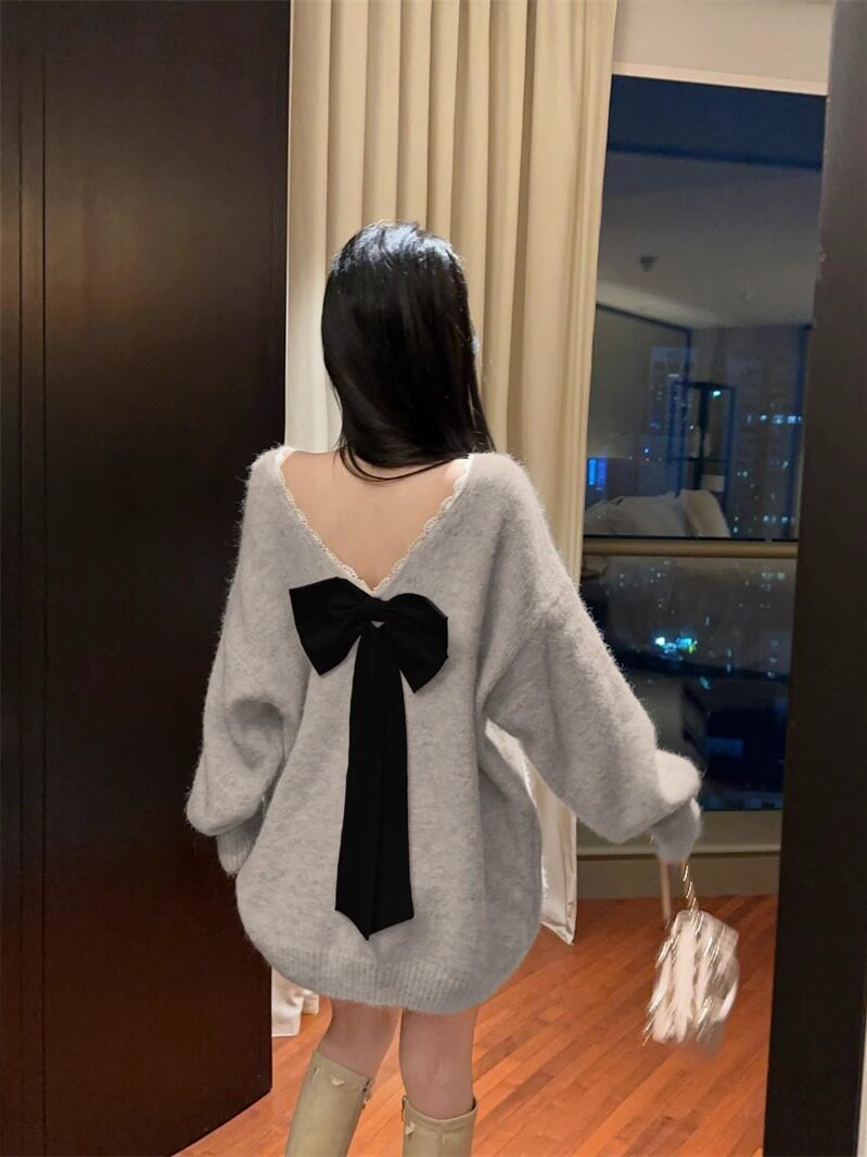 レディバックスタイルニット