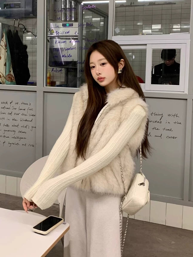 エコファーフードジップベスト