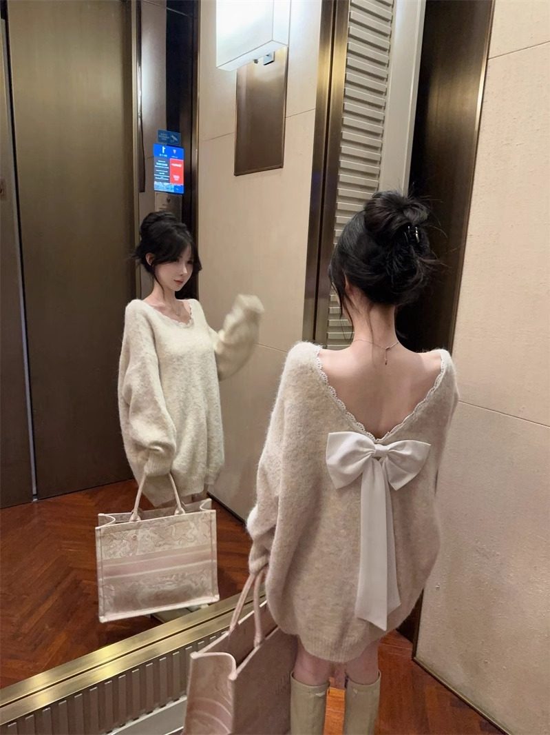 レディバックスタイルニット