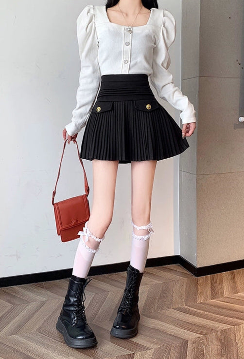 【網目デザインでゆったり着れる♡】CHANEL スカート 網目デザインでゆったり着れる♡】CHANEL スカート