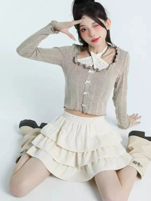 シュガーフリルティアードスカート